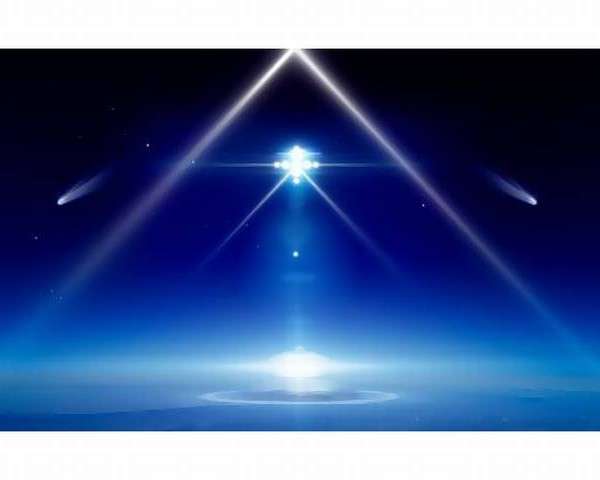 地球の上にいるUFO