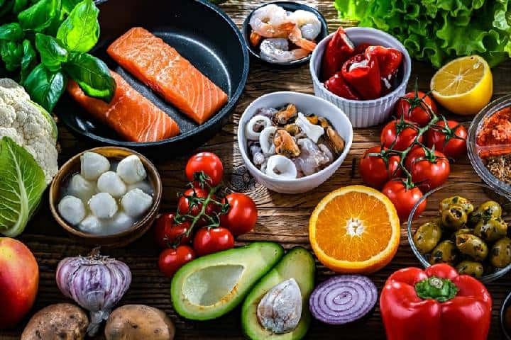 地中海式ダイエット食品例