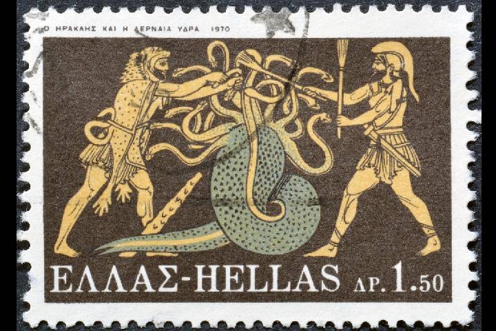 ヘラクレスたちを描いたギリシャの切手