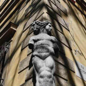 1月1日　パラッツォ・マニャーニのヤヌス像