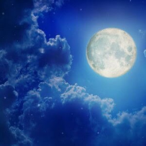 スーパームーンの満月